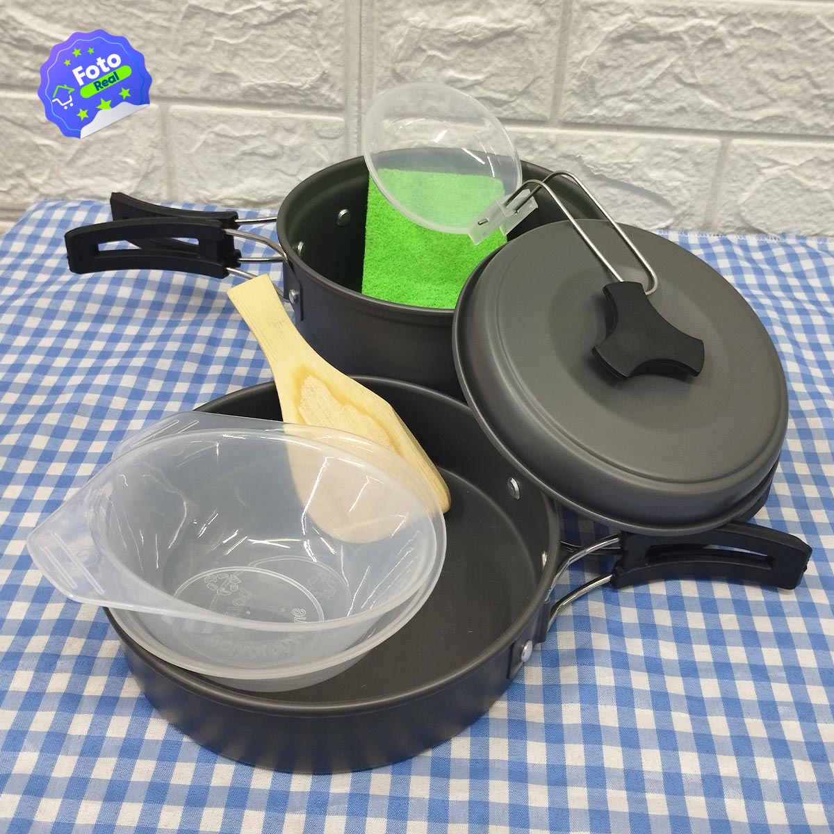 Kit de utensilios de cocina para camping