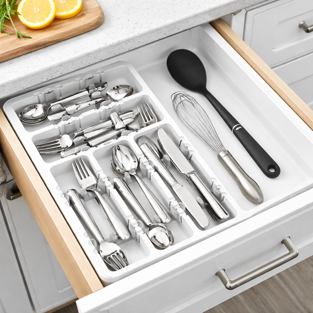 Organiza tu cocina con el organizador de cubiertos