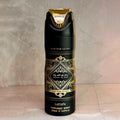 Combo Lattafa Perfume Asad, Spray, Crema + Perfumero para Hombre